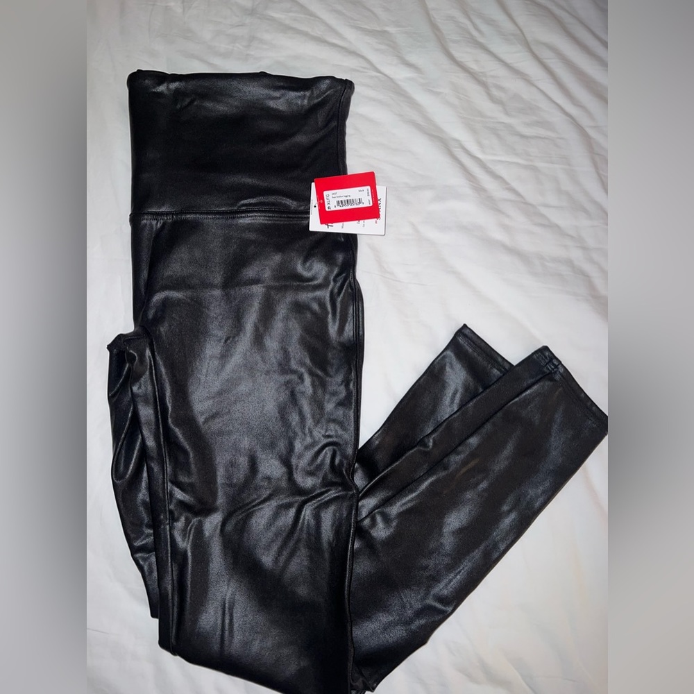 Spanx leather leggings